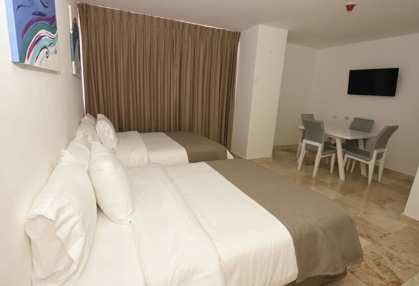 Номер Стандарт 2 Двуспальные Кровати, Radisson Diamond Barranquilla