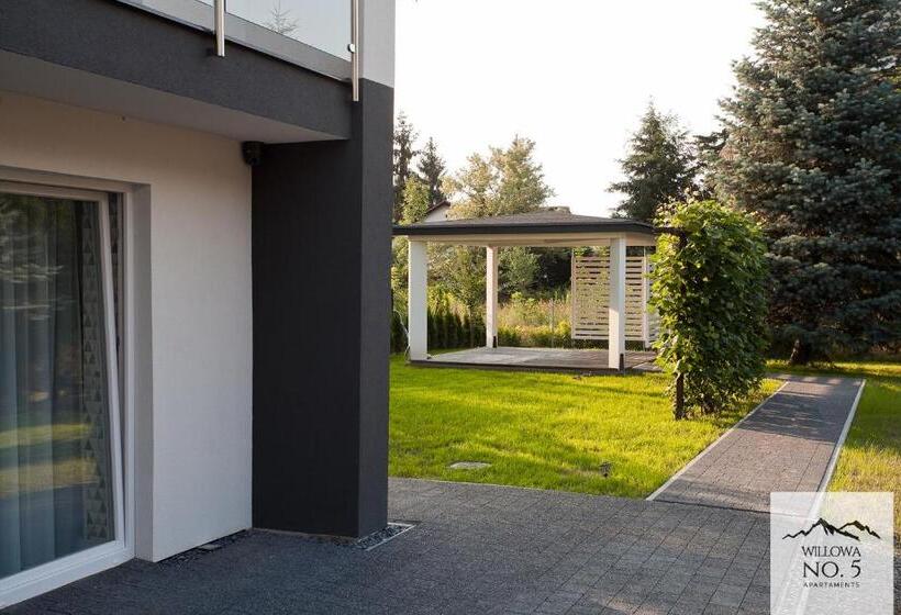 آپارتمان 1 خوابه با چشمانداز باغ, Willowa No. 5 Apartaments