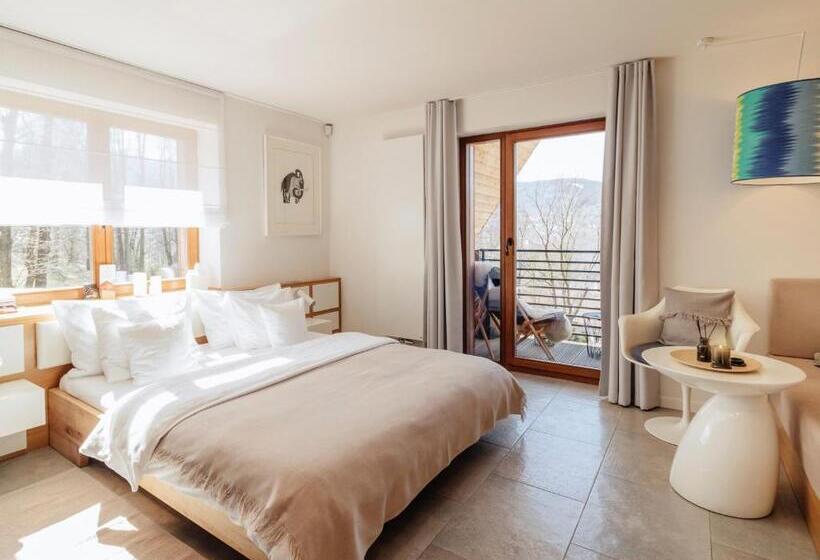 Номер Deluxe с Балконом, Zimowy Domek Boutique Rooms   Adults Only Vege
