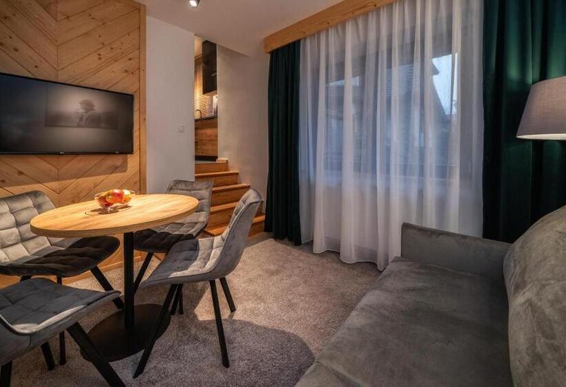 Huoneisto 1 Makuuhuone Terassi, Tatrzańska Miejscówka   Apartamenty Centrum