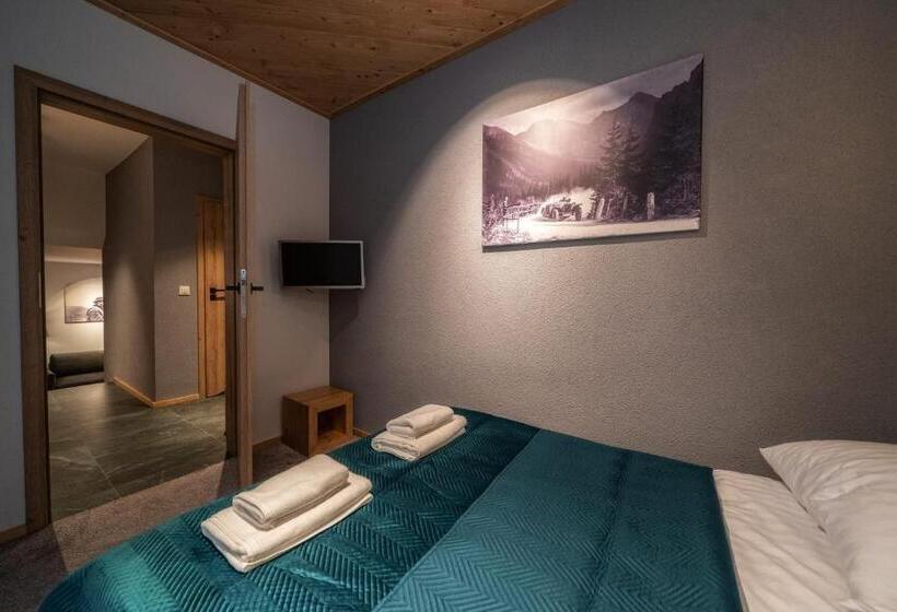 Huoneisto 1 Makuuhuone Terassi, Tatrzańska Miejscówka   Apartamenty Centrum