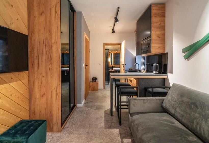 Huoneisto 1 Makuuhuone Parveke, Tatrzańska Miejscówka   Apartamenty Centrum