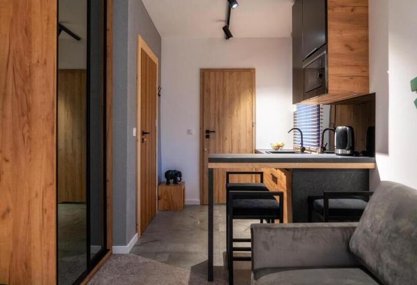 Huoneisto 1 Makuuhuone Parveke, Tatrzańska Miejscówka   Apartamenty Centrum