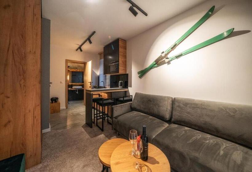 Huoneisto 1 Makuuhuone Parveke, Tatrzańska Miejscówka   Apartamenty Centrum