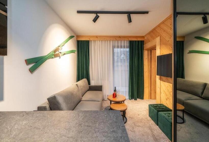 Huoneisto 1 Makuuhuone Parveke, Tatrzańska Miejscówka   Apartamenty Centrum