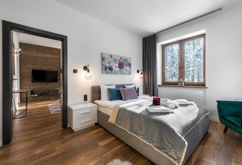 آپارتمان 1 خوابه با بالکن, Willa Jarosta & Spa  Free Parking