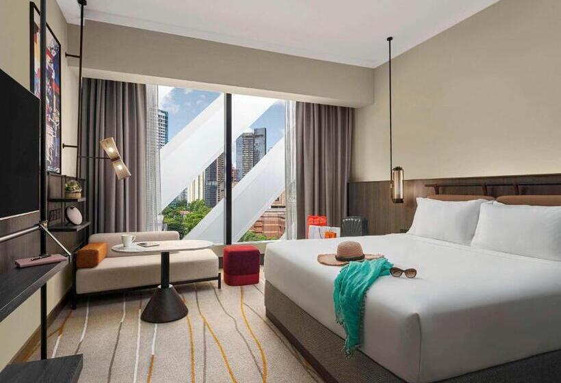 اتاق دلوکس با تخت کینگ و چشمانداز, Pullman Singapore Orchard