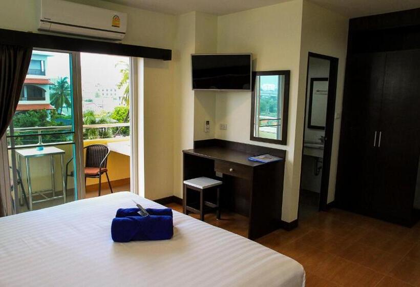 חדר סטנדרט נוף לבריכה, Sky Villa Hua Hin Guesthouse   Adults Only