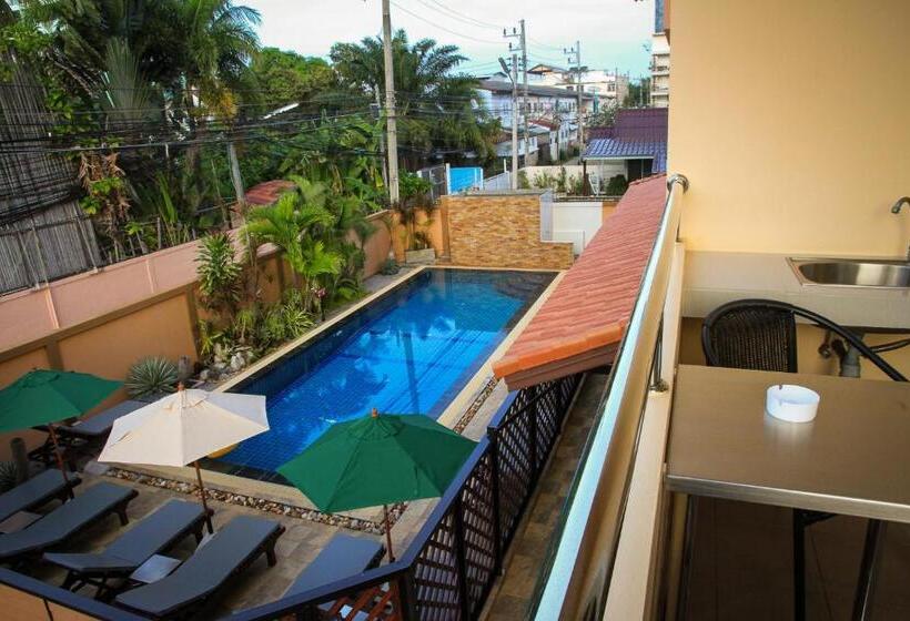 חדר סטנדרט נוף לבריכה, Sky Villa Hua Hin Guesthouse   Adults Only