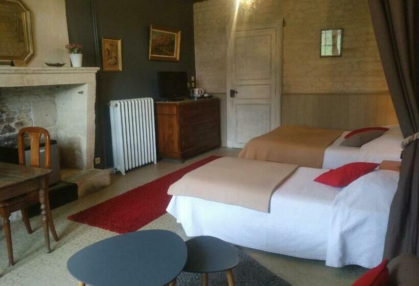 חדר סטנדרט לשלושה עם נוף לגינה, Le Logis De Vallans