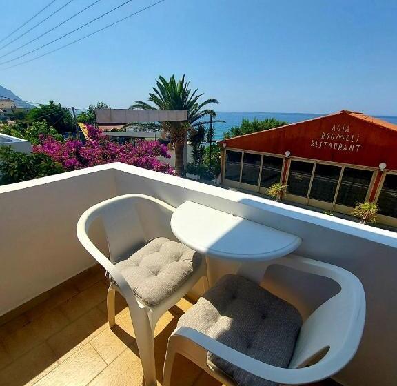 חדר סטנדרט נוף לים עם מרפסת, Agia Roumeli