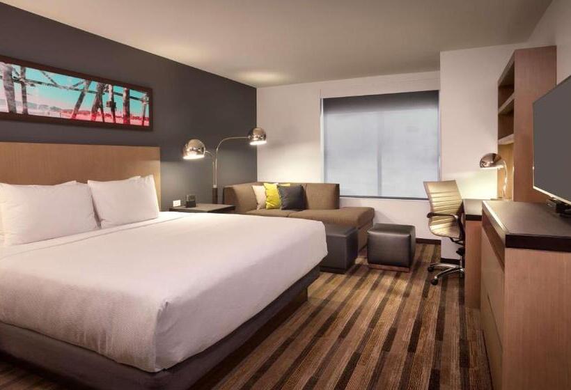 חדר סטנדרט עם מיטת קינג, Hyatt House Salt Lake City Downtown