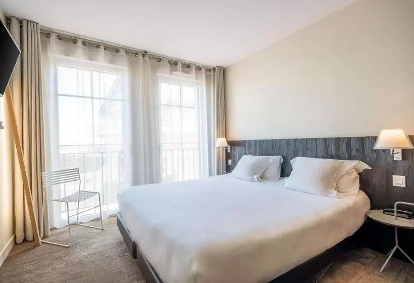 キングサイズベッドのスーペリアルーム, Les Flots   Hôtel Et Restaurant Face à L Océan   Châtelaillon Plage