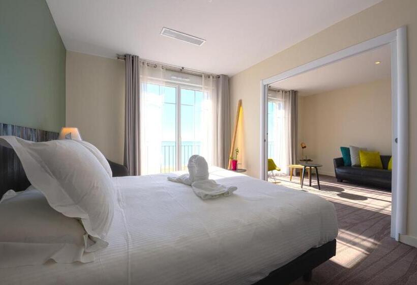 جناح سرير كينج, Les Flots   Hôtel Et Restaurant Face à L Océan   Châtelaillon Plage