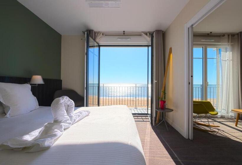 Люкс Кровать Кинг, Les Flots   Hôtel Et Restaurant Face à L Océan   Châtelaillon Plage