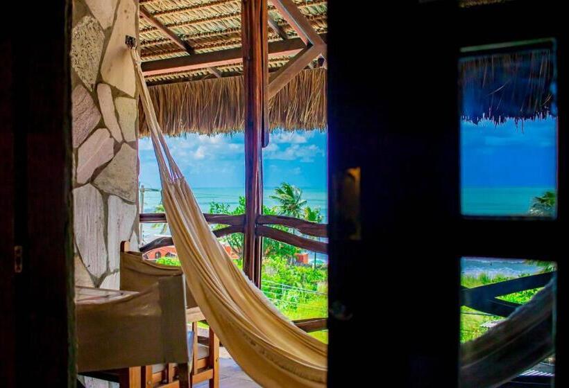 חדר דלוקס עם מרפסת נוף לים, Castelo Beach