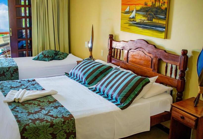 חדר סטנדרט נוף לים עם מרפסת, Castelo Beach