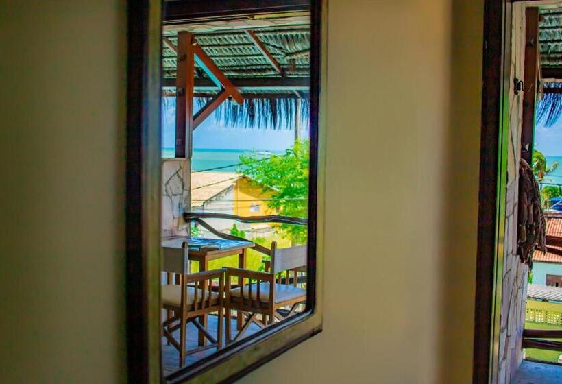 חדר סטנדרט לארבעה נוף לים, Castelo Beach