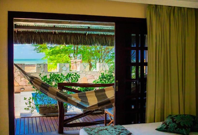 חדר דלוקס עם מרפסת נוף לים, Castelo Beach