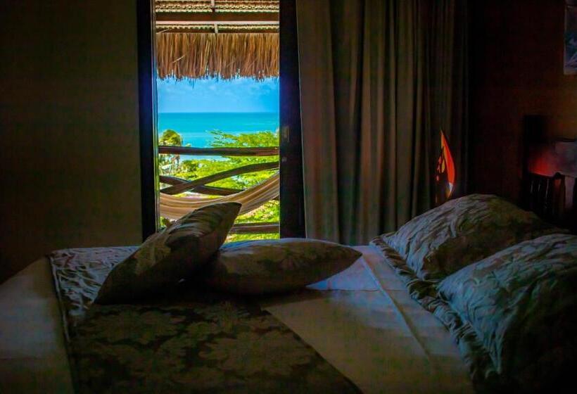 חדר דלוקס עם מרפסת נוף לים, Castelo Beach