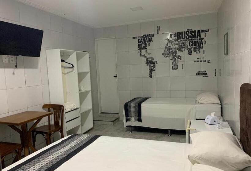 이코노이 4인룸, Pousada Praia Boa Viagem