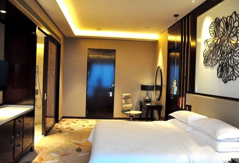 琮城市景观的豪华间, Sheraton Changde Wuling
