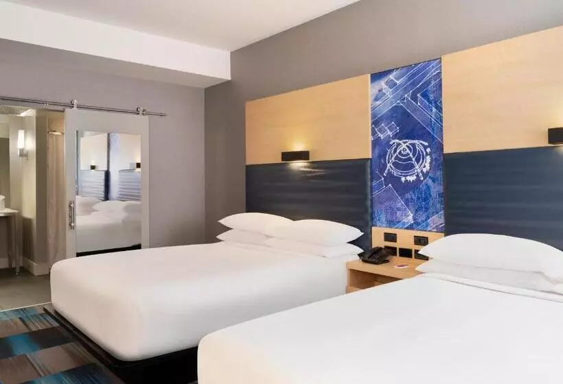 身障者適用クイーンサイズベッドルーム, Aloft El Segundo  Los Angeles Airport