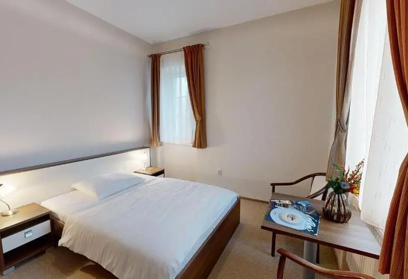 庭の見えるシングルルーム, Klaudia S Hotel & Restaurant At Golf Resort, Bač šamorín