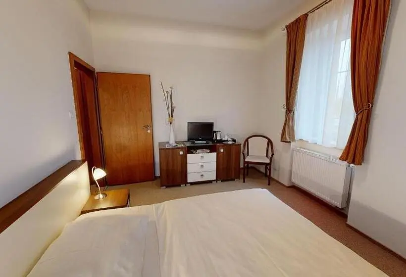 庭の見えるシングルルーム, Klaudia S Hotel & Restaurant At Golf Resort, Bač šamorín