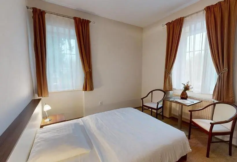 庭の見えるシングルルーム, Klaudia S Hotel & Restaurant At Golf Resort, Bač šamorín
