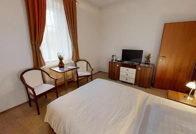 庭の見えるシングルルーム, Klaudia S Hotel & Restaurant At Golf Resort, Bač šamorín
