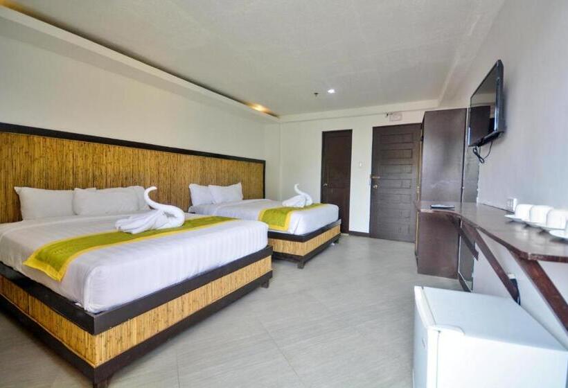 Quarto Quádruplo Estandar, Bamboo Beach Resort & Restaurant