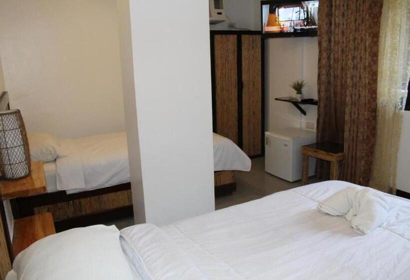 Quarto Triplo Deluxe, Bamboo Beach Resort & Restaurant