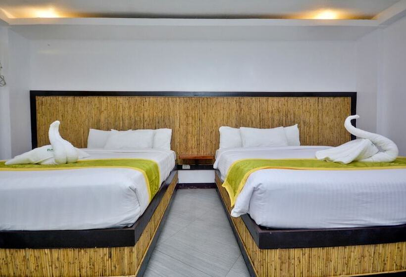 Quarto Quádruplo Estandar, Bamboo Beach Resort & Restaurant