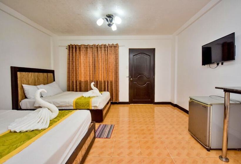 Quarto Quádruplo Estandar, Bamboo Beach Resort & Restaurant