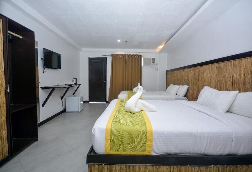 Quarto Quádruplo Estandar, Bamboo Beach Resort & Restaurant