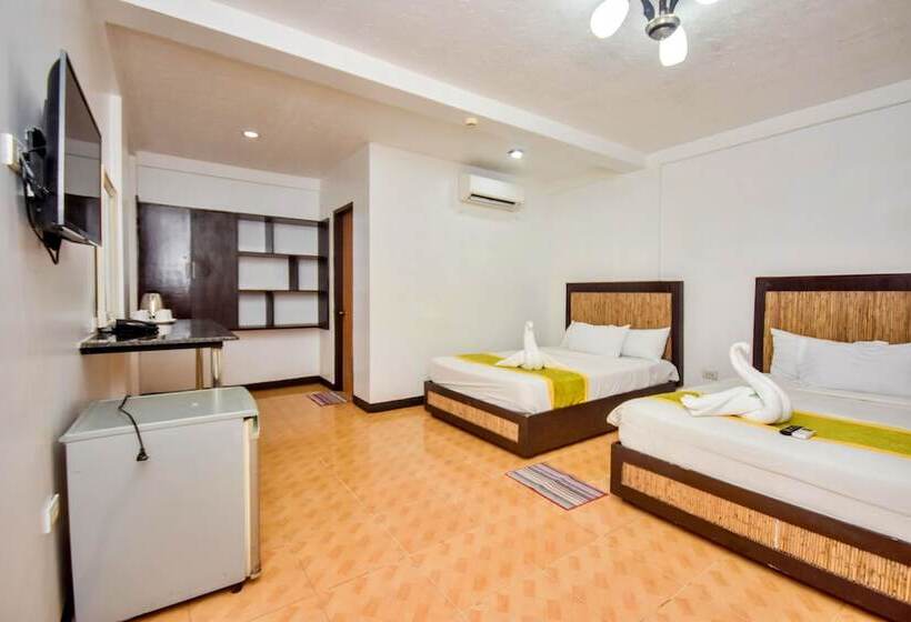 Quarto Quádruplo Estandar, Bamboo Beach Resort & Restaurant