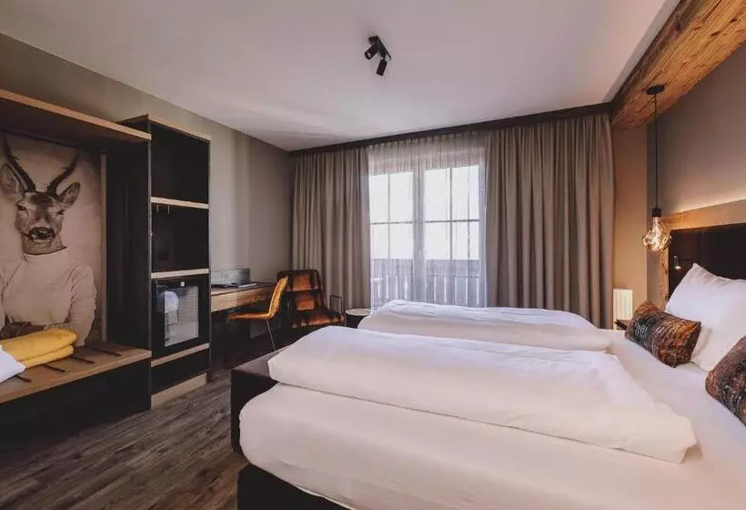 バルコニー付きデラックスルーム, Post Post Hotel   Alpine Boutique Hotel & Spa