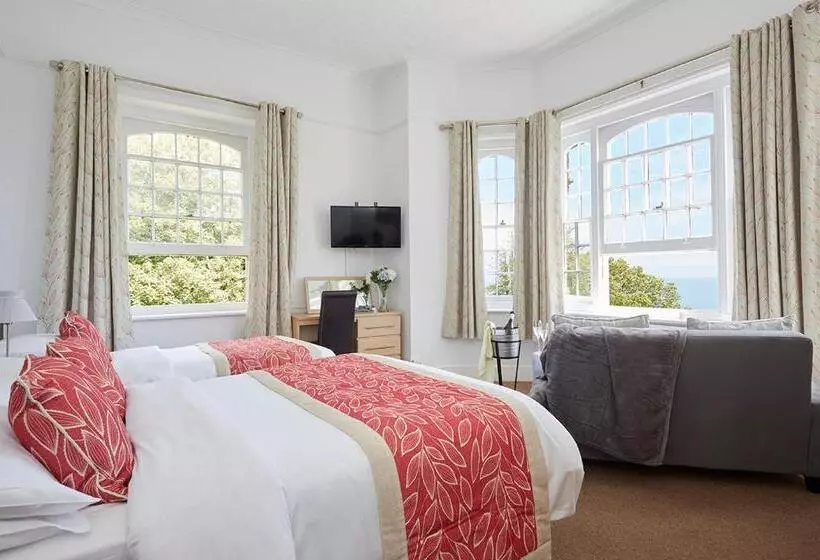 Triple Room Sea View, Luccombe Manor Country House
