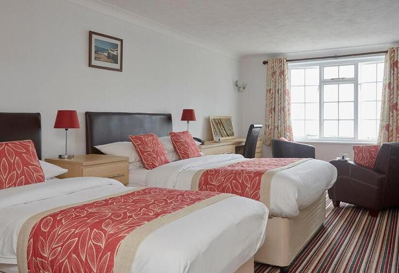 패밀리 룸 바다 전망, Luccombe Manor Country House