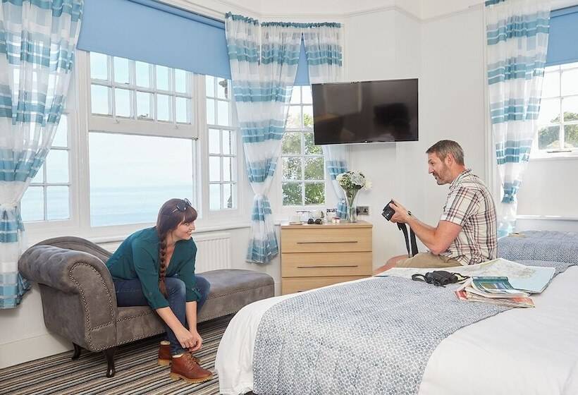 Triple Room Sea View, Luccombe Manor Country House