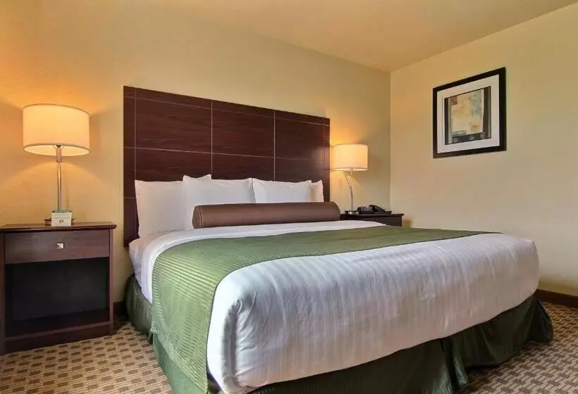 キングサイズベッドのデラックスルーム, Cobblestone Inn & Suites Linton