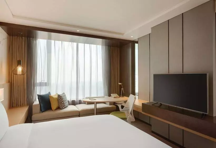 ダブルベッドスタンダードルーム, Hilton Garden Inn Dandong