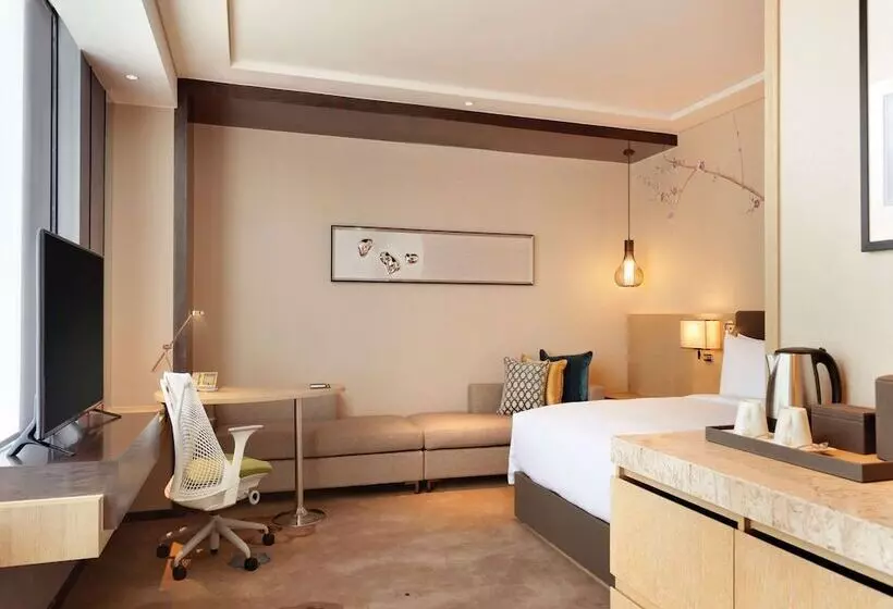 ダブルベッドスタンダードルーム, Hilton Garden Inn Dandong