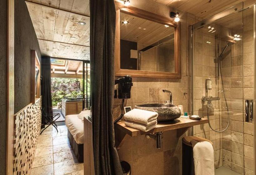 חדר סטנדרט עם ג'קוזי, Le Domaine Des Prés Verts Suites & Chambres Avec Jacuzzi Privatif