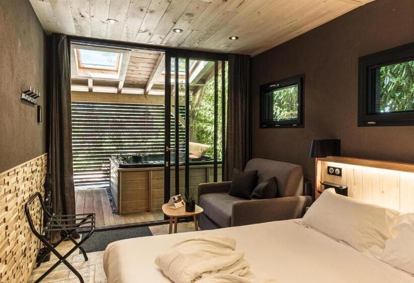 Номер Стандарт с Гидромассажем, Le Domaine Des Prés Verts Suites & Chambres Avec Jacuzzi Privatif