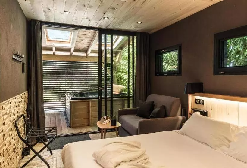 バスタブ付きスタンダードルーム, Le Domaine Des Prés Verts Suites & Chambres Avec Jacuzzi Privatif