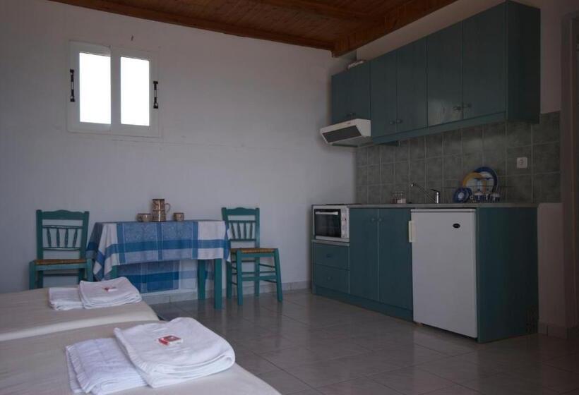 סטודיו סטנדרטי נוף לים, Sarikampos Beach