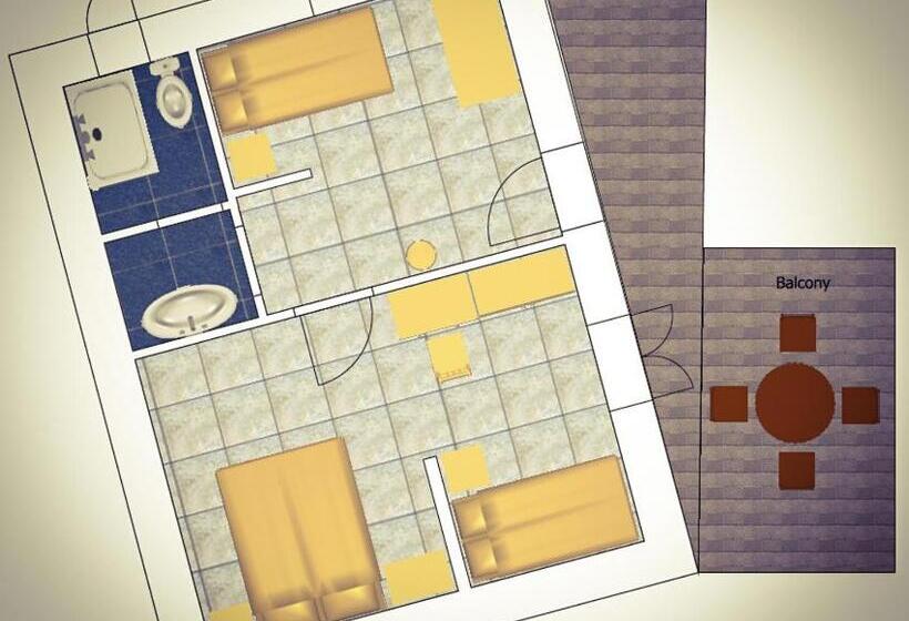 스탠다드 4인용 룸 바다전망, Archipelagos Boutique