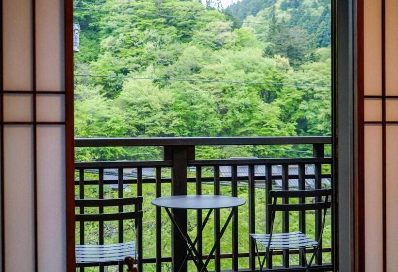 标准间带阳台, Shima Onsen Kashiwaya Ryokan
